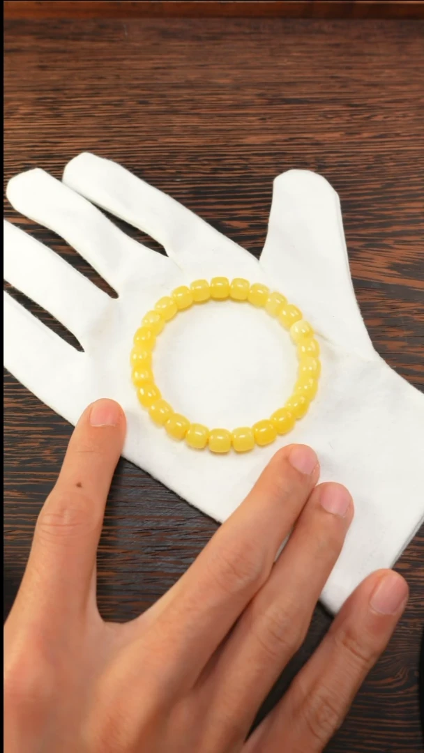 【闪购商品】蜜蜡手链未镶嵌2520 8.5mm单圈