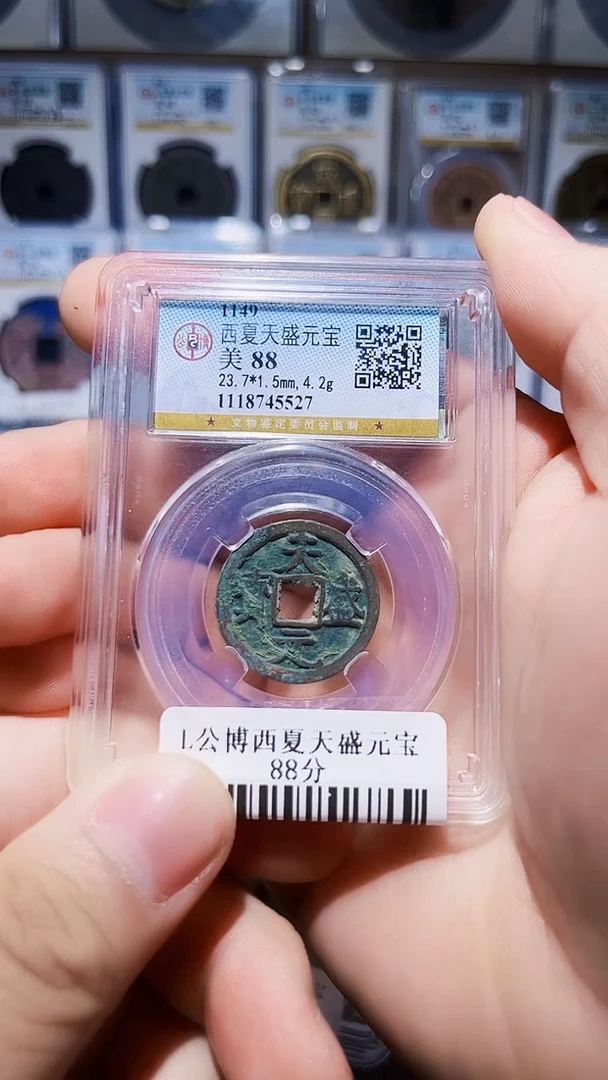 铜L081L公博西夏天盛元宝88分5527