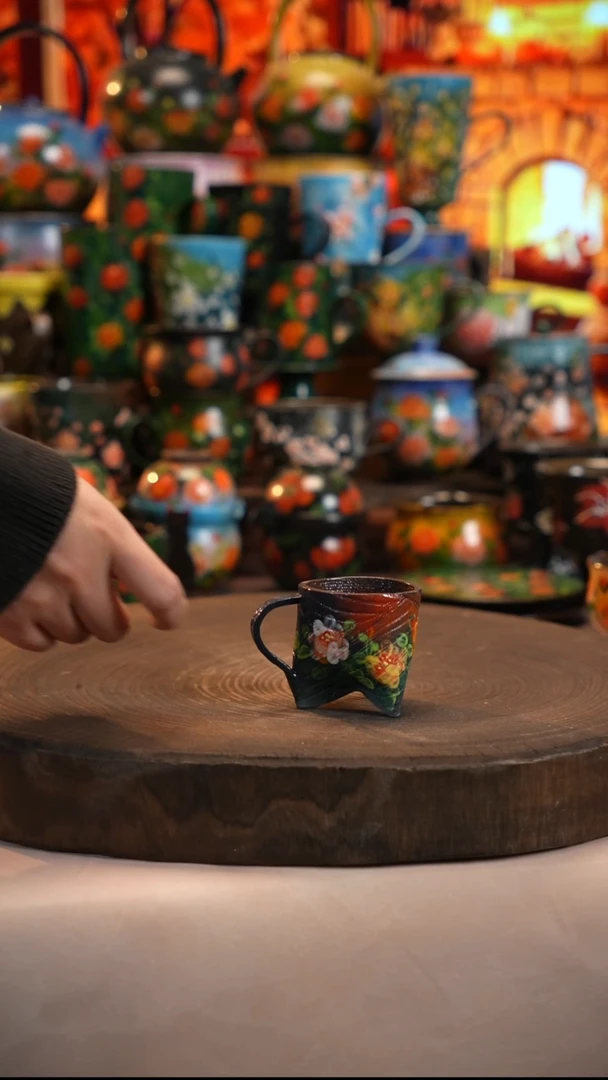 油画   釉下彩   杯子