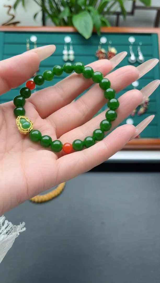 【闪购商品】玛瑙/玉髓手链未镶嵌000绿手链