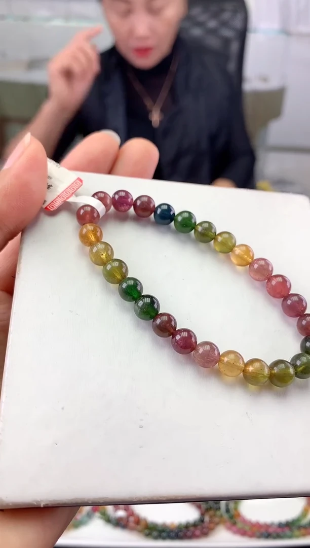 未镶嵌手串碧玺多样性发一条
