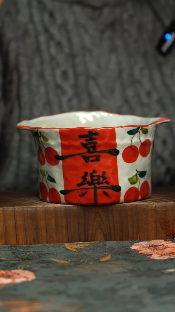 杯釉下彩手工手绘同款陶器