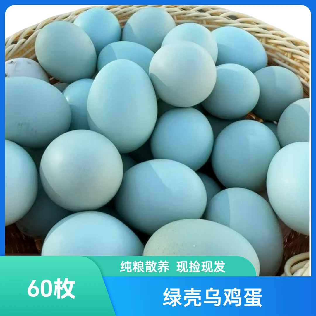 【60枚】纯粮散养土鸡蛋，现捡现发，顺丰包邮，净重6斤以上