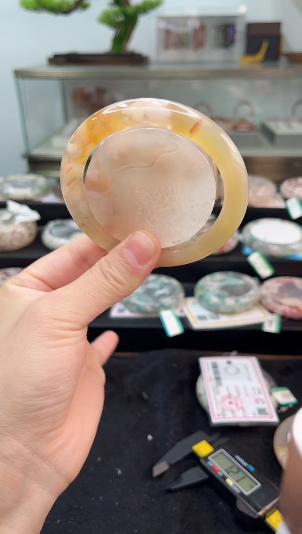未镶嵌手镯石英质玉60圈口（赠品镯心）642627