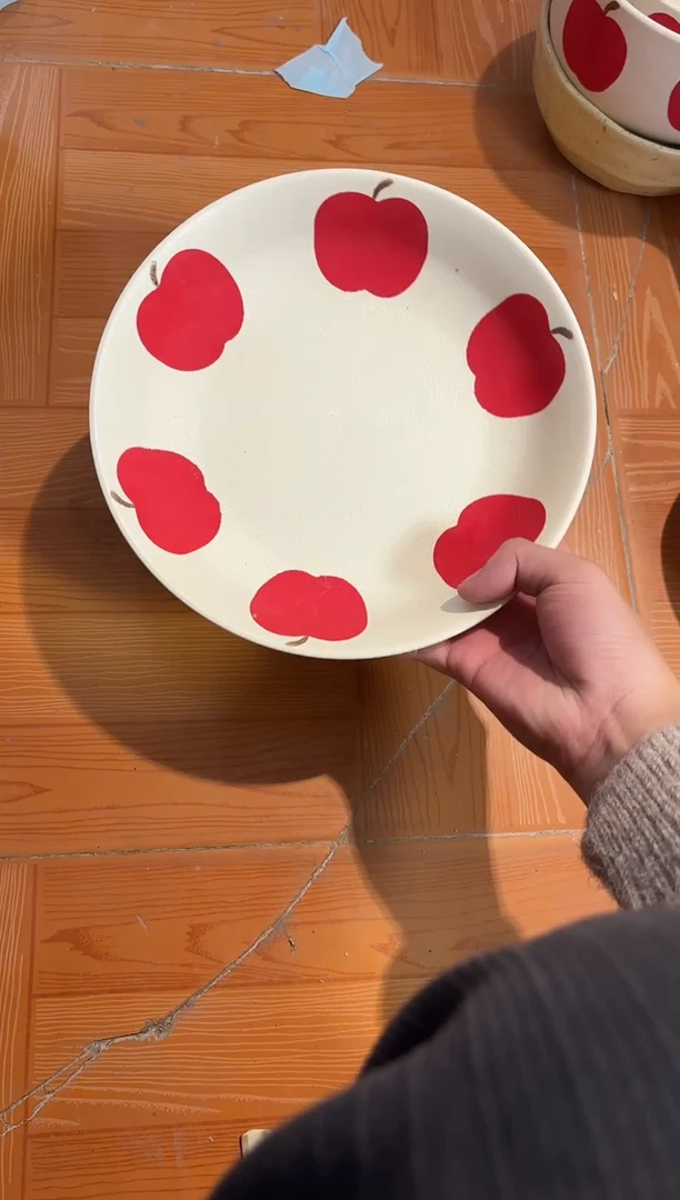 陶8英寸苹果深盘*1