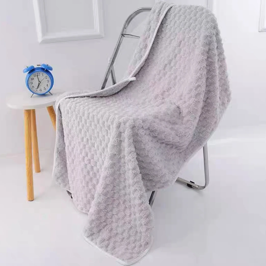 吸水速干加厚浴巾毛巾套装（浴巾一条＋毛巾一条）