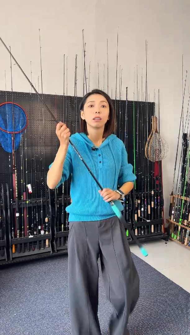 2.1m碳素XQ四节2.1米直柄（瑕疵尾货竿，没有售后，介意勿拍）