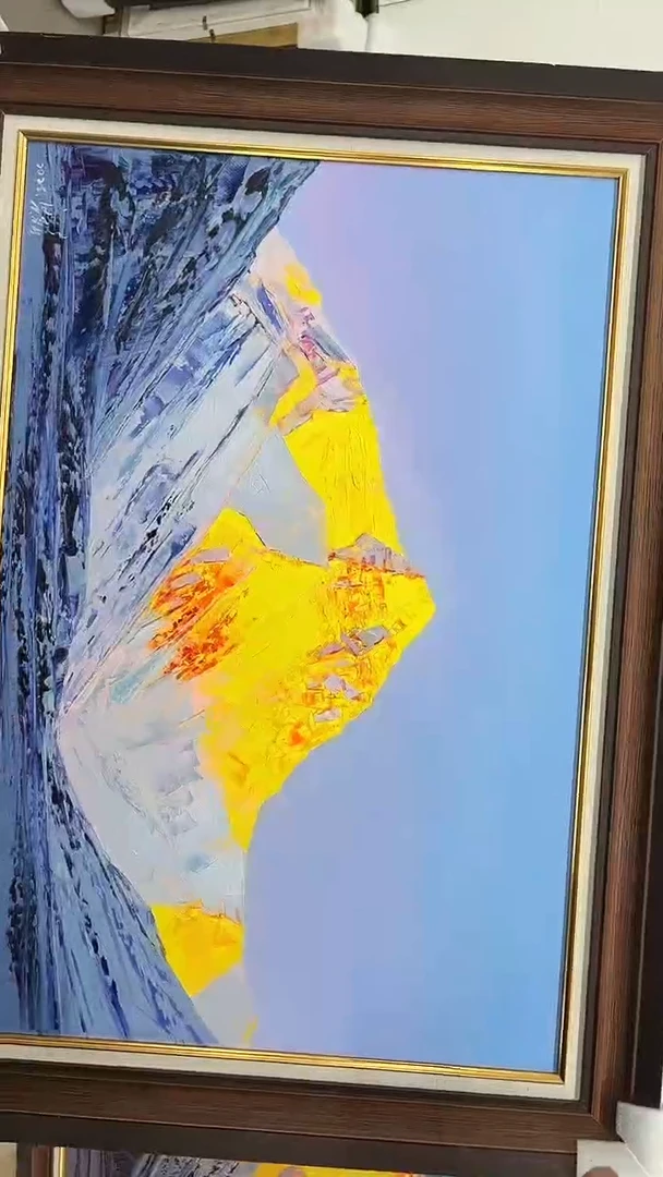 油画梁静-60x90-金山-带框-带大才书