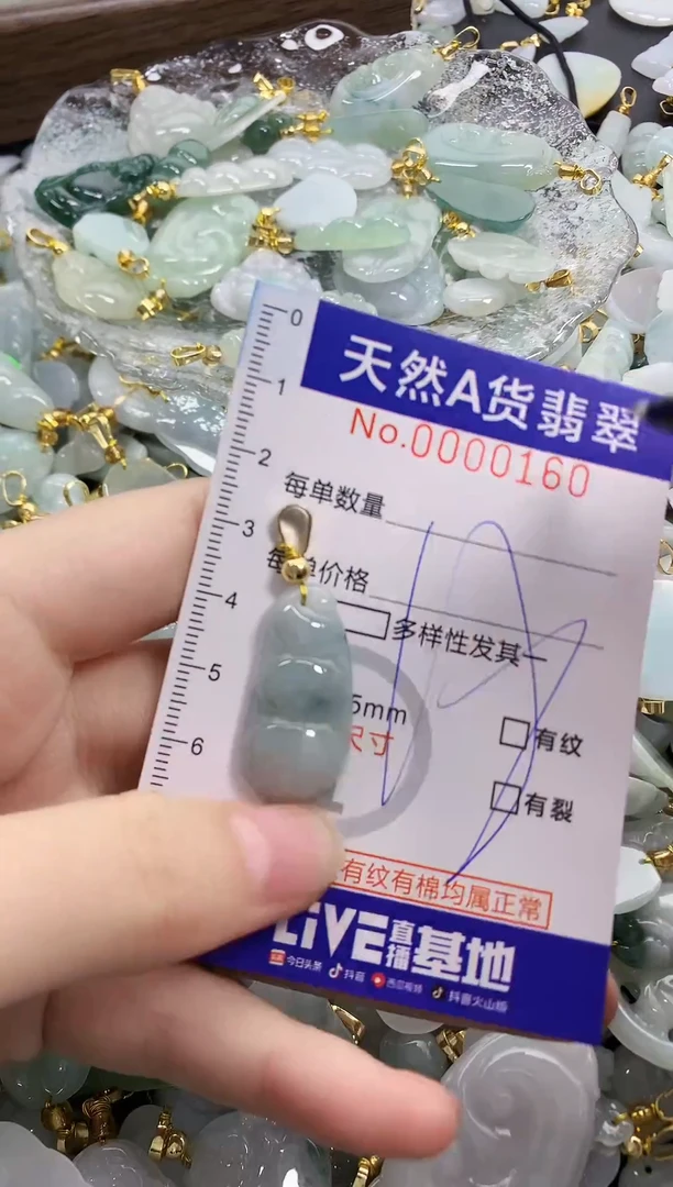 颈饰未镶嵌翡翠天然A货翡翠