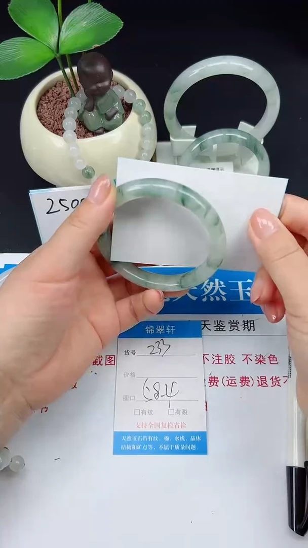 未镶嵌手镯石英质玉233-58/59