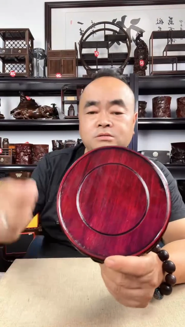 木16公分红老李红木工艺品