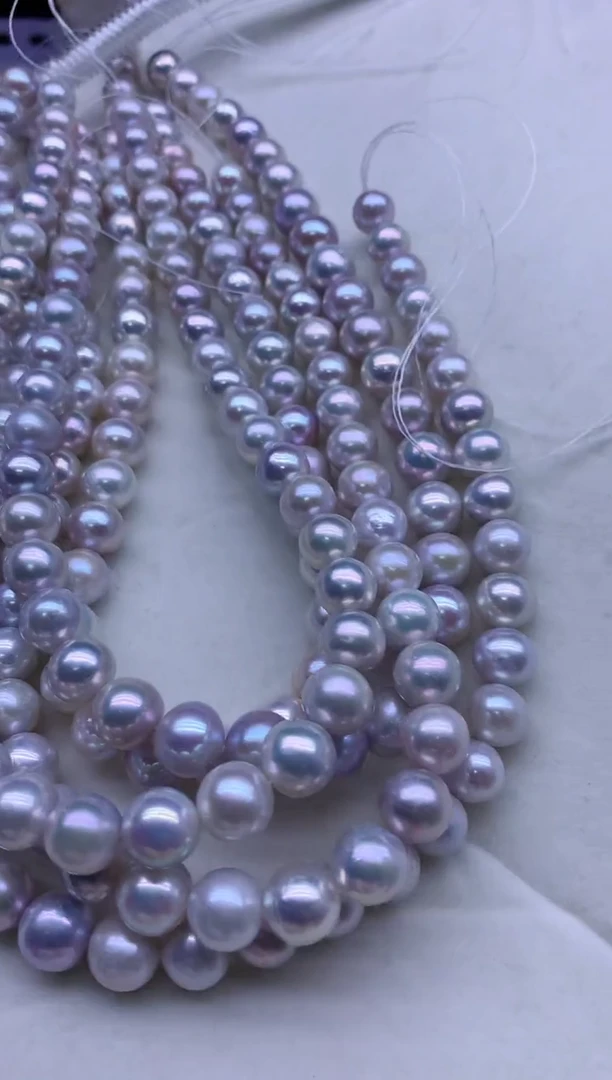 【闪购商品】淡水珍珠项链银S925镶嵌多发其一