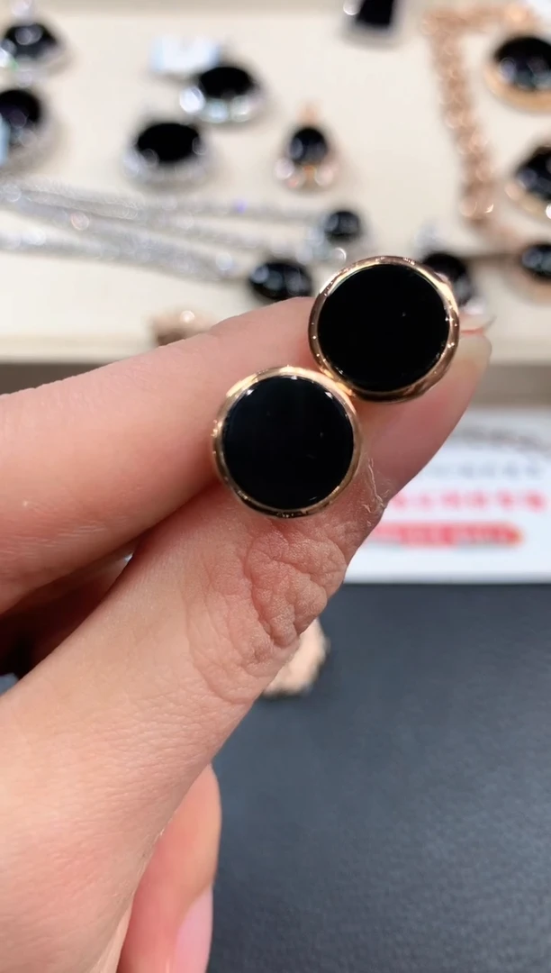 【闪购商品】翡翠耳饰18K金镶嵌m138不退换多样性一件发货