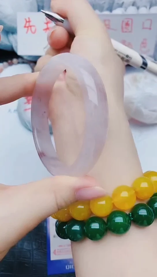 未镶嵌手镯石英质玉y295+62-63