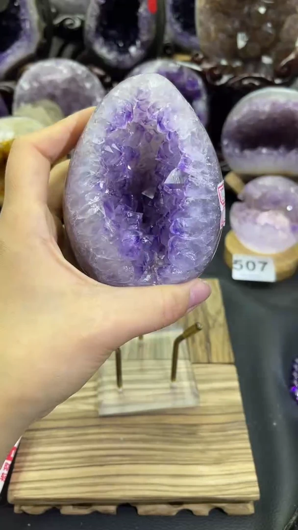 未镶嵌大型摆件（非配饰）紫晶549号龙蛋