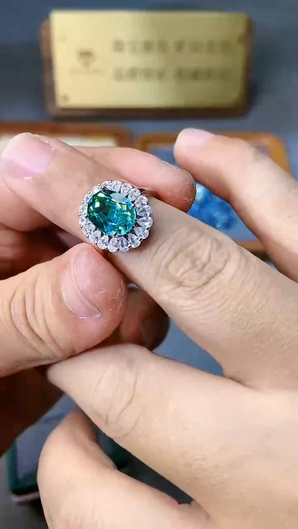 【闪购商品】托帕石戒指银S925镶嵌354