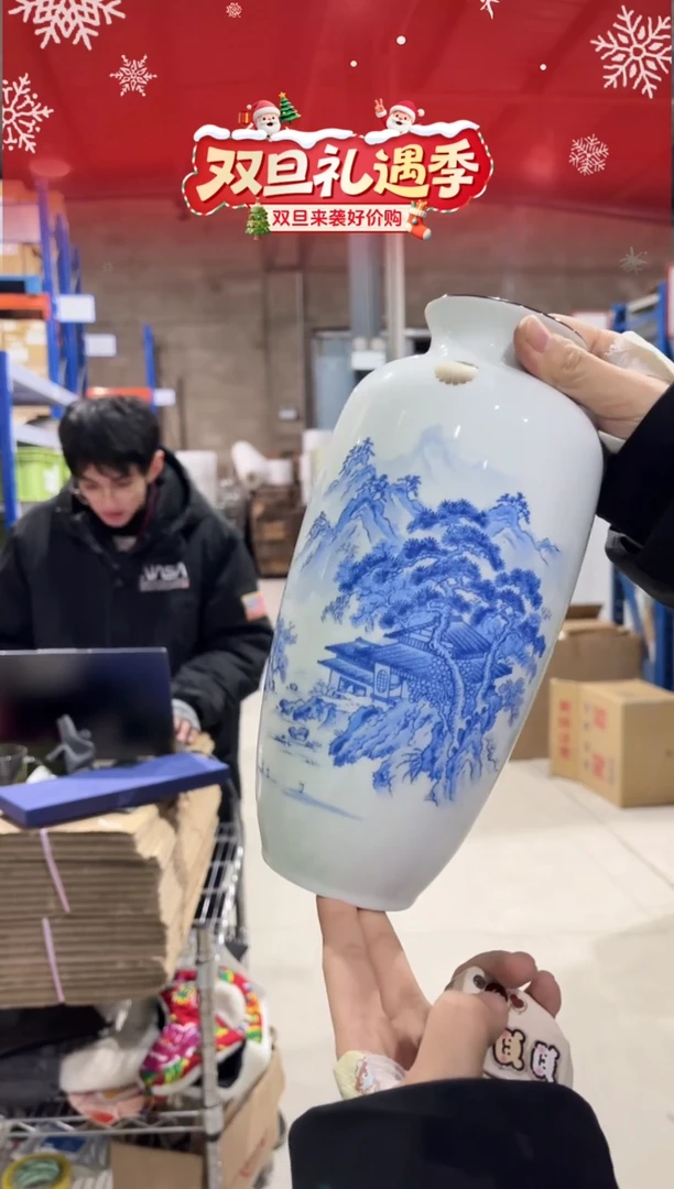 瓷有田烧大花瓶有田烧大花瓶