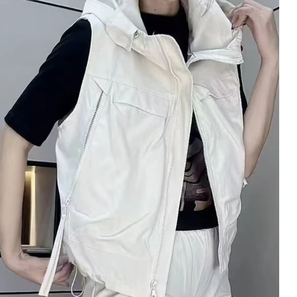 2025新款设计秋冬马甲休闲时尚上衣百搭连帽无袖春秋马甲外套马夹