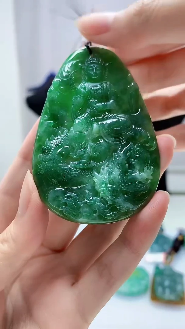 定制翡翠未镶嵌4852zm-毛货挂件136
