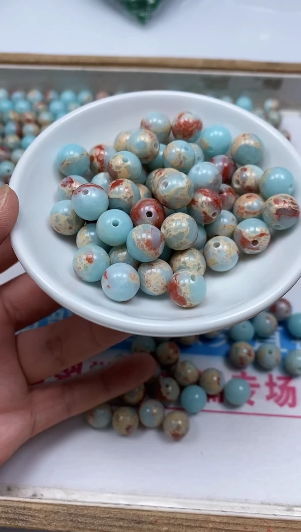 玛瑙/玉髓散珠未镶嵌B727寿山 石10mm10颗8元