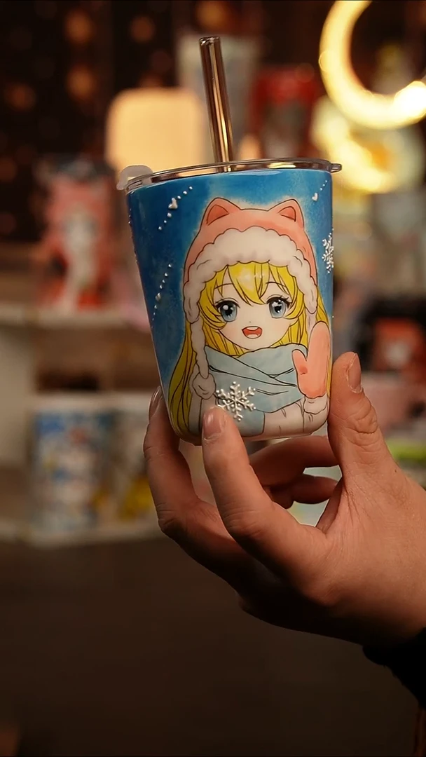 （玉泥）景德镇手工手绘文创陶瓷杯