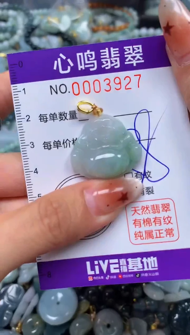 翡翠未镶嵌颈饰闪购003927