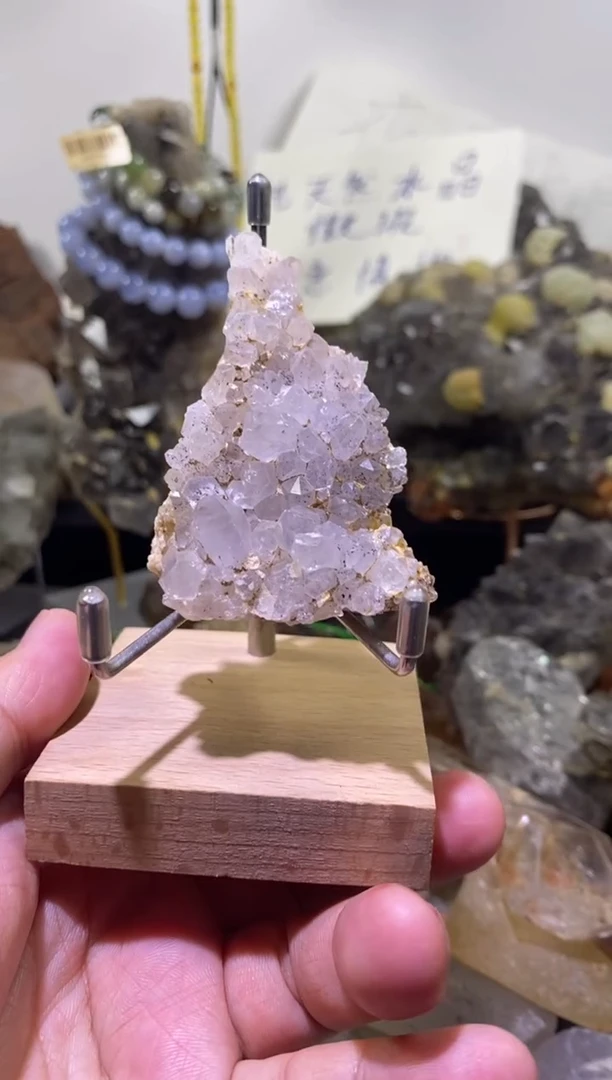 水晶珠宝半成品未镶嵌64号 70克花园水晶晶花