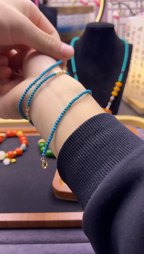 【闪购商品】玛瑙/玉髓颈饰14K金镶嵌X167`````