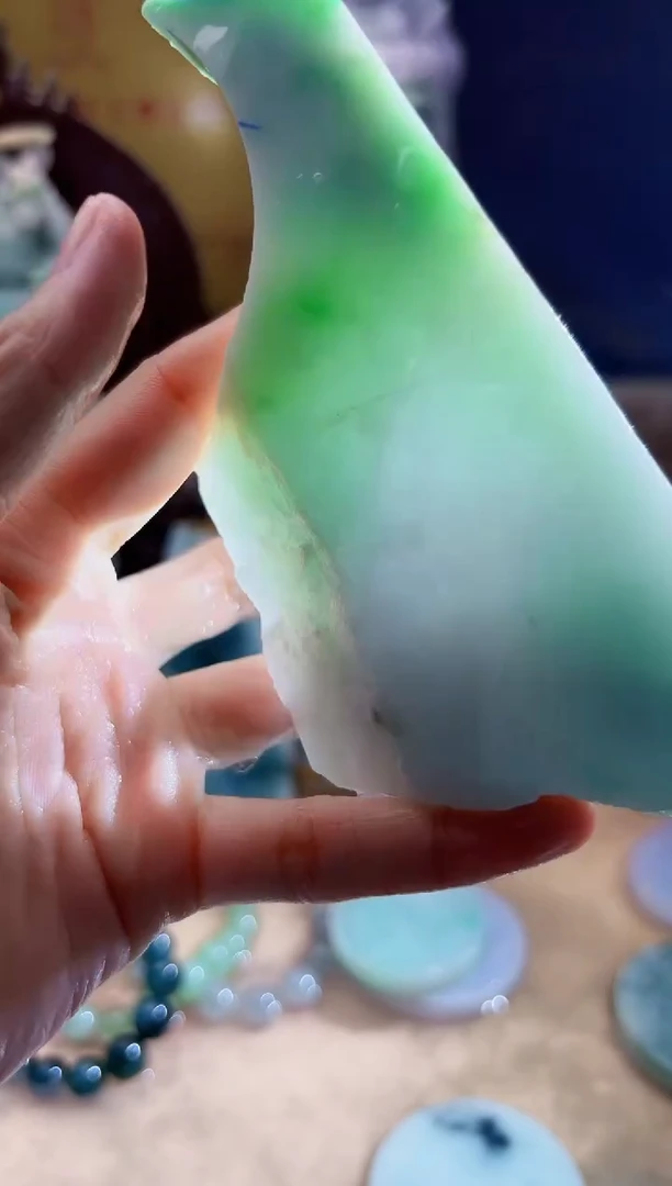 未镶嵌挂件翡翠A货柠优6786