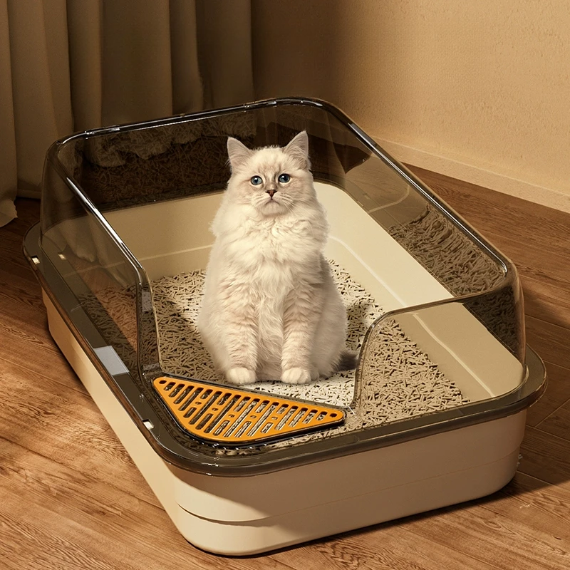 猫砂盆超大号猫厕所防外溅防臭巨大半封闭开放式猫沙猫咪用品FGY
