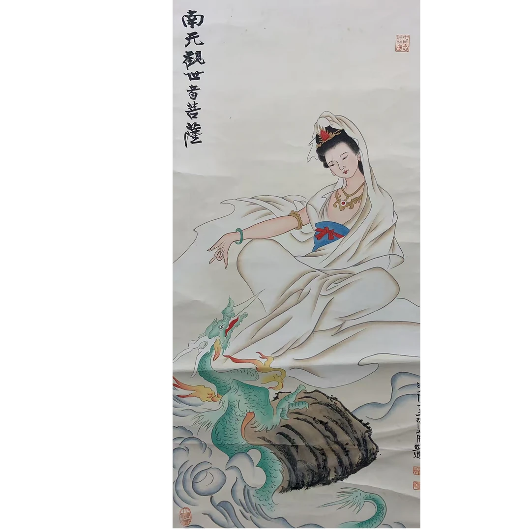 张老款 人物立轴90 40 3.2平尺