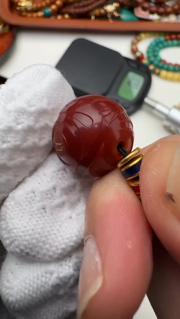 未镶嵌配饰南红玛瑙南红圆珠 锁骨配饰