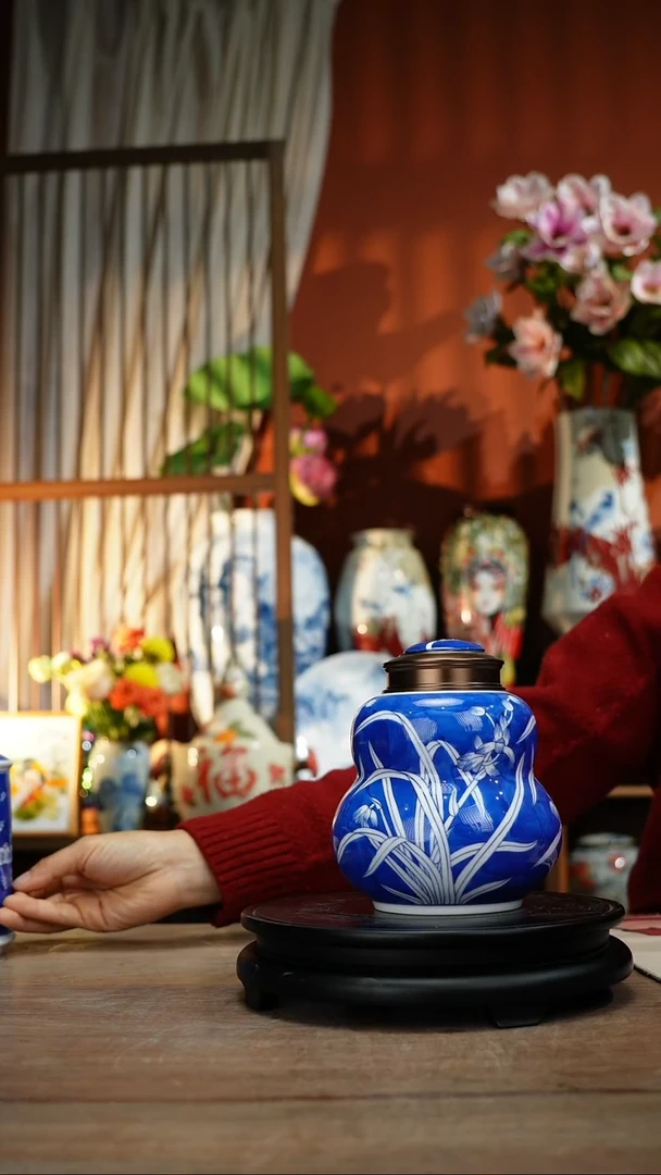 【简家甄选】景德镇设计师釉下手绘陶瓷