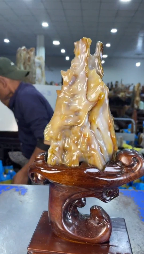 未镶嵌摆件硅化玉28