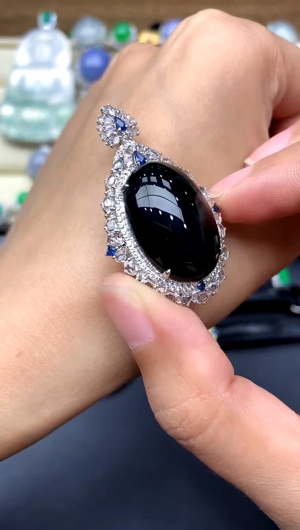 【闪购商品】翡翠颈饰18K金镶嵌487-中国好珍宝