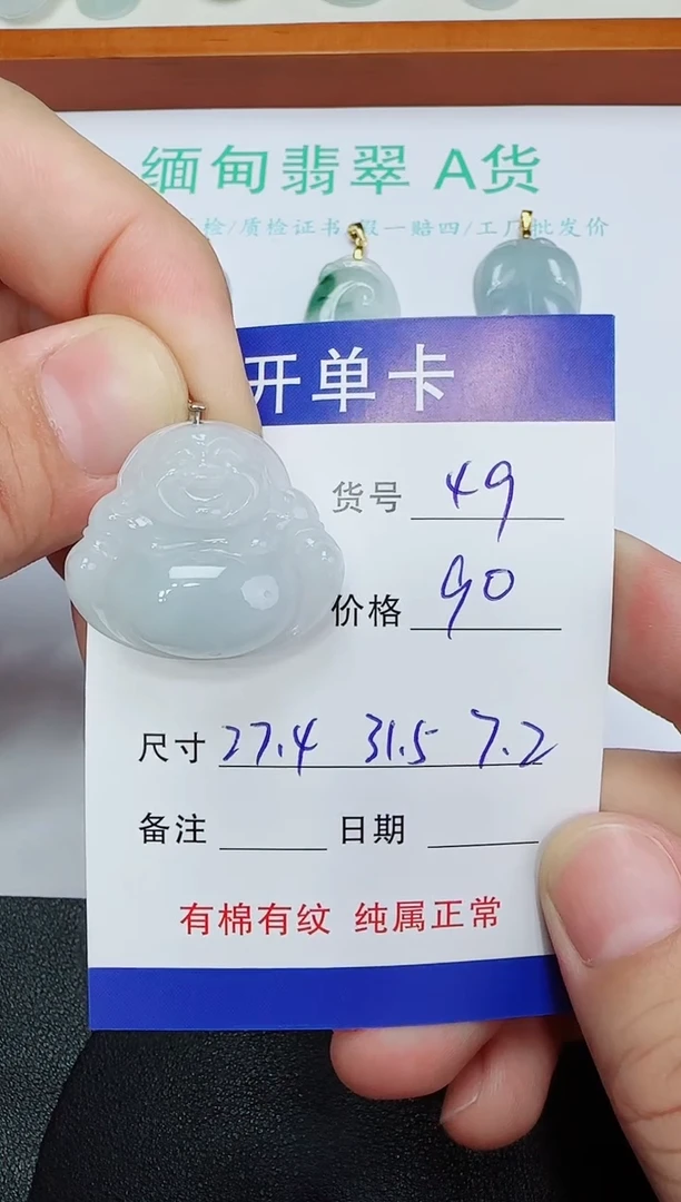 吊坠(赠链)未镶嵌翡翠49