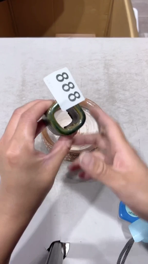 岁**花茶器道具瓷制盖置