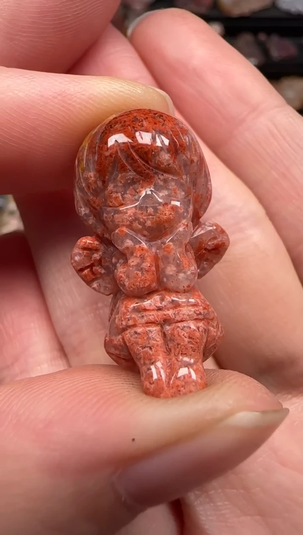 硅化珊瑚（珊瑚玉）未镶嵌颈饰744