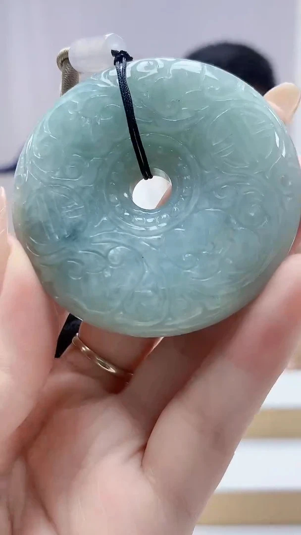 未镶嵌定制翡翠4917DD-毛货挂件35