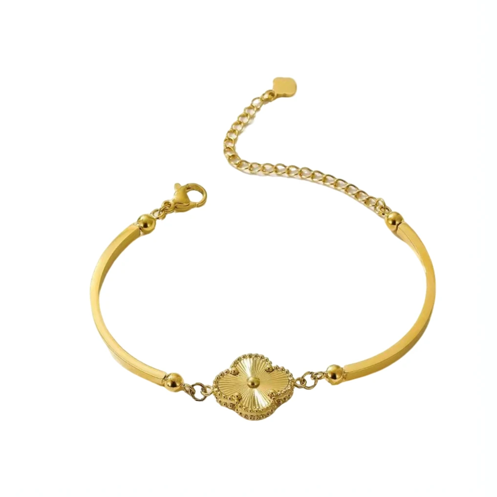 轻奢气质四叶草弯管手链时尚简约