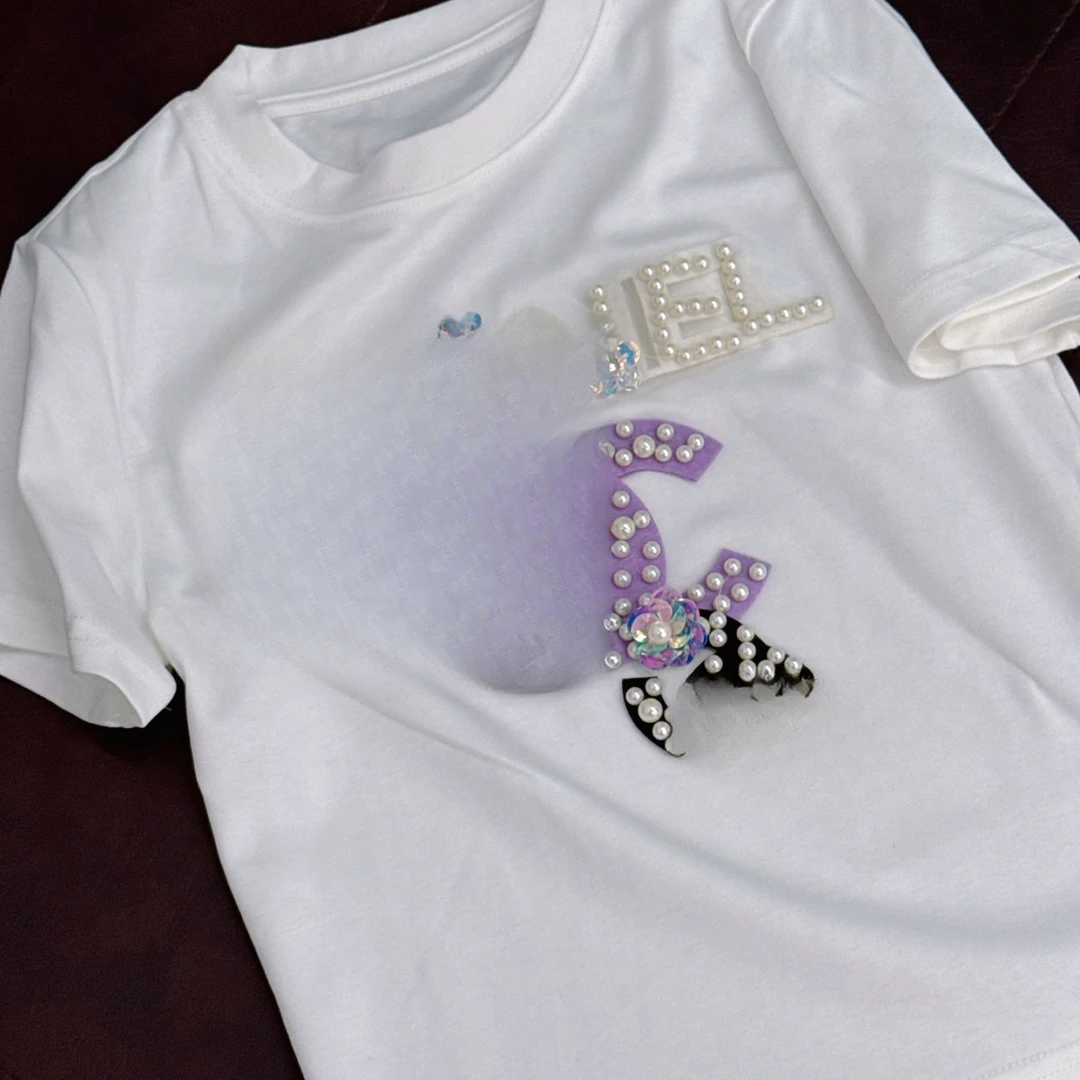 507042 新款韩版男童女童休闲舒适时尚百搭短袖