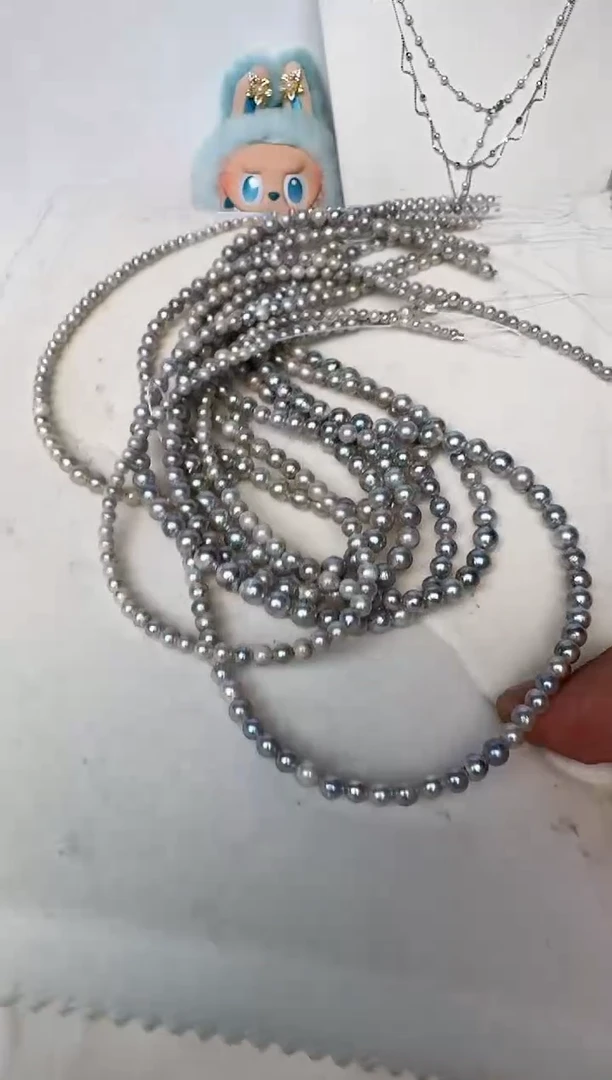 海水珍珠未镶嵌颈饰巴洛克多样性发其一