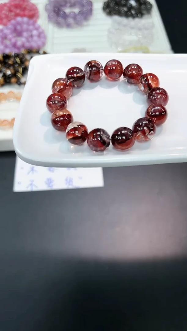 【闪购商品】水晶手串未镶嵌60f多样性发其一/1条14mm默认微瑕