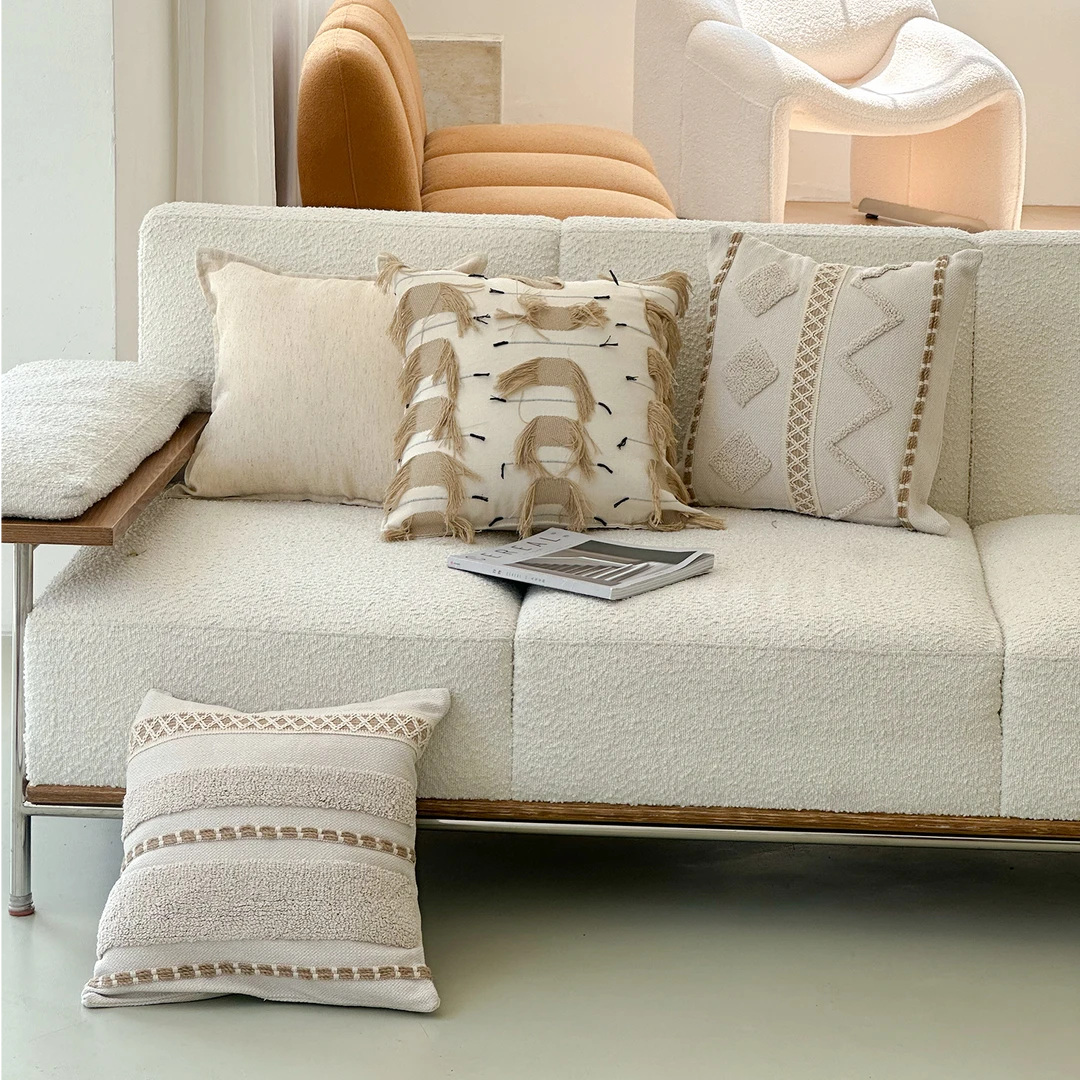 TEXDREAM侘寂中古风抱枕民宿样板间沙发抱枕套复古靠枕床头