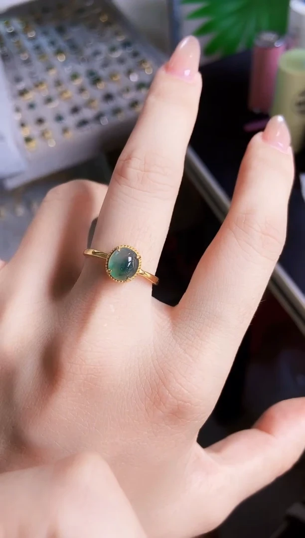 银S925镶嵌戒指翡翠01