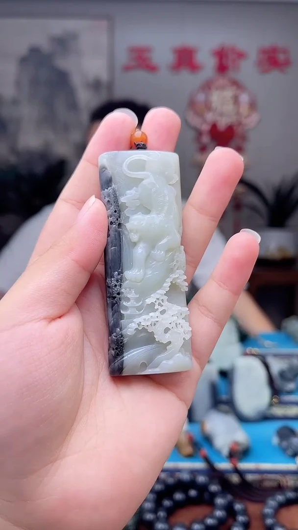 和田玉未镶嵌挂件1