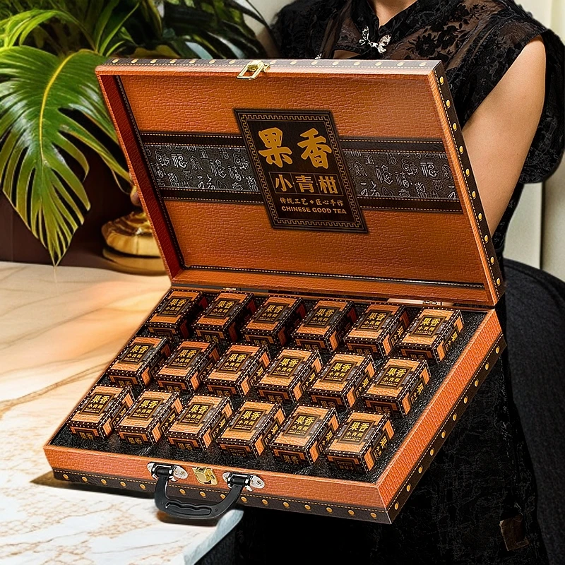 果香-小青柑250克茶叶礼盒装普洱茶熟茶小青桔正宗小柑橘柑普