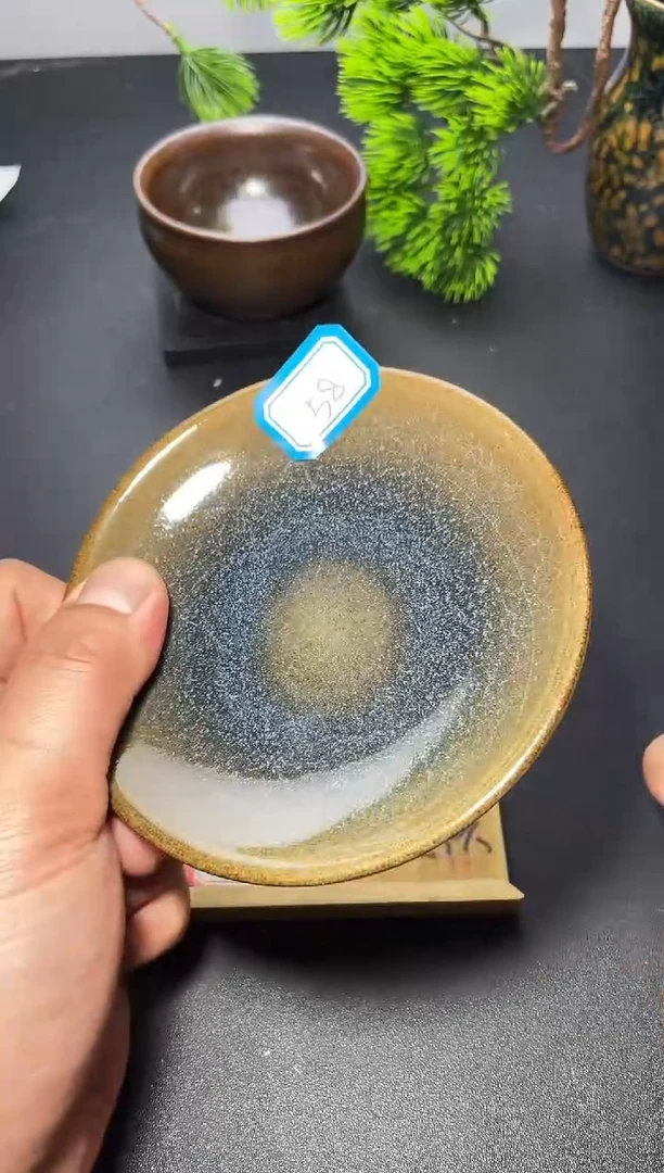 茶盏58（微瑕）叶紫建盏