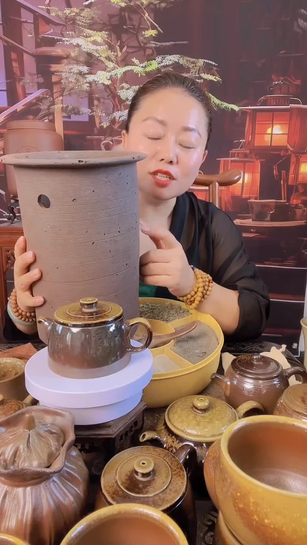 净水缸麦*稷五色土柴烧儒陶净水缸