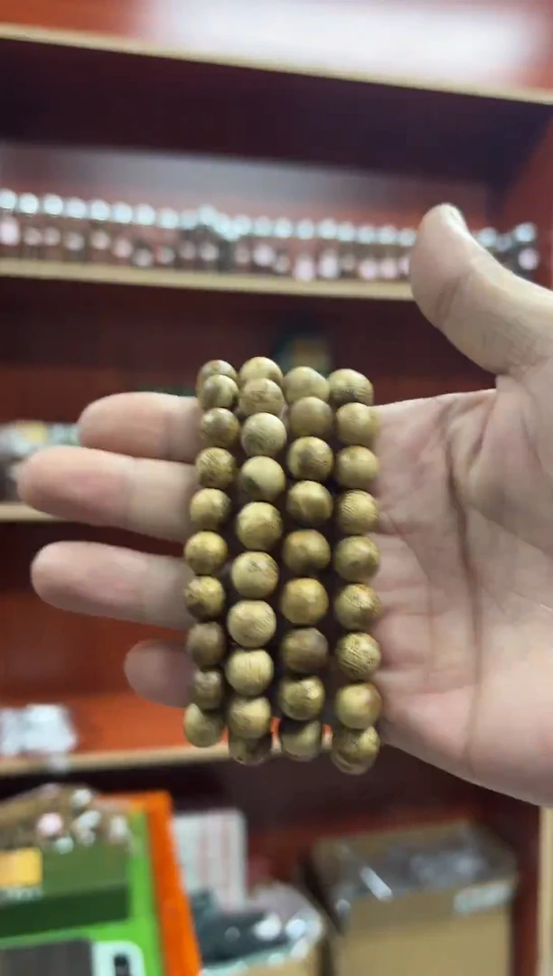 沉香手串10mm海南莺歌岭白棋男女款单圈手串6克＋